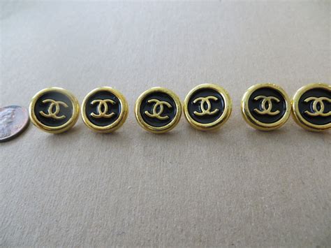 Chanel buttons black